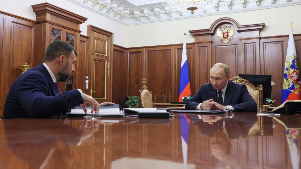 Пушилин доложил Путину о восстановлении 2,1 тысячи домов в 4 районах Донецка