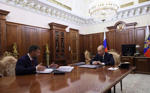 Владимир Путин провел встречу с главой ДНР Денисом Пушилиным
